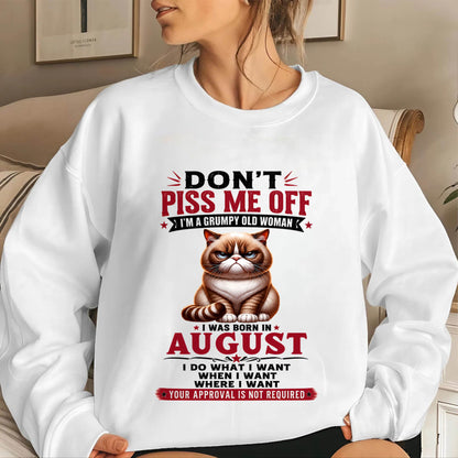 AUGUST – ZERO PATIENCE FUNNY CAT - FOR WOMEN - TLEE08 (SKU2608-291-08)