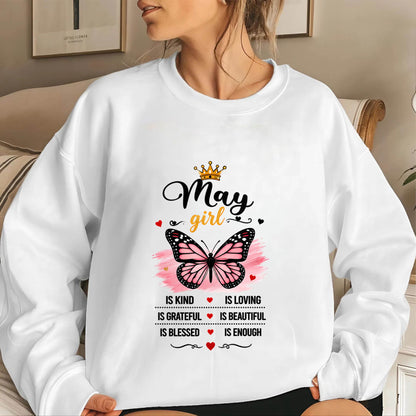 MAY GIRL BUTTERFLY SHIRT - FOR WOMEN - TLEE05 (SKU2608-593-05)