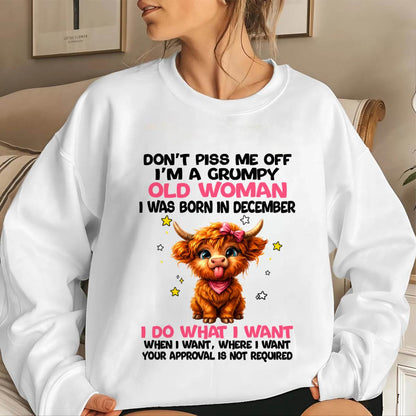 DECEMBER GRUMPY LADY SHIRT - FOR WOMEN - TLEE12 (SKU2607-215-12)