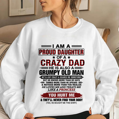 BEST DAD BEST DAUGHTER SHIRT - FROM DAD - TLEE00 (SKU2608-27-00)