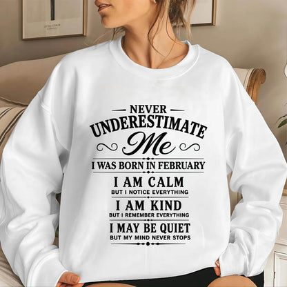 FEBRUARY GIRL : CALM, KIND, UNFORGETTABLE - FOR WOMEN - TLEE02 (SKU2606-139-02)