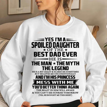 SPOILED DAUGHTER OF THE BEST DAD EVER - FROM DAD - TLEE00 (SKU2604-197-00)