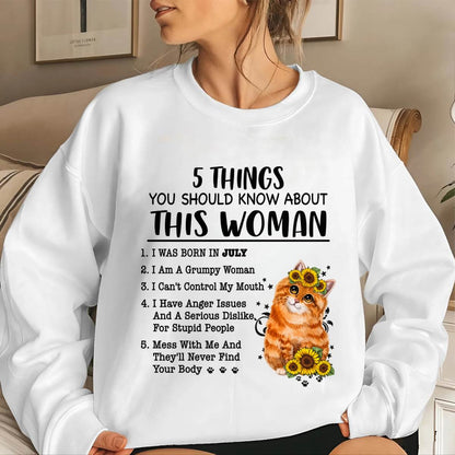 JULY - 5 THINGS YOU SHOULD KNOW ABOUT THIS WOMAN - FOR WOMEN - TLEE07 (SKU2602-186-07)