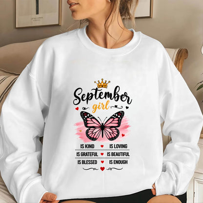 SEPTEMBER GIRL BUTTERFLY SHIRT - FOR WOMEN - TLEE09 (SKU2608-593-09)