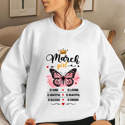 MARCH GIRL BUTTERFLY SHIRT - FOR WOMEN - TLEE03 (SKU2608-593-03)