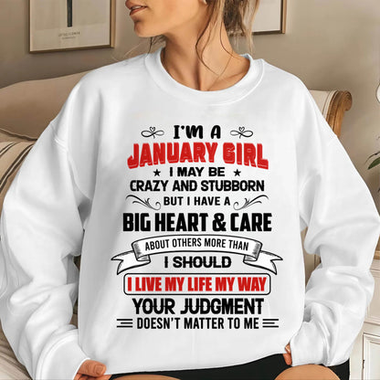 JANUARY - MY LIFE, MY RULES, AND I STAND BY EVERY CHOICE I MAKE - FOR WOMEN - TLEE01 (SKU26T-01239-01)
