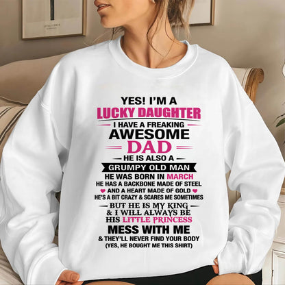MARCH - A LUCKY DAUGHTER – DADDY’S LITTLE PRINCESS - FROM DAD - TLEE03 (SKU2604-16-03)