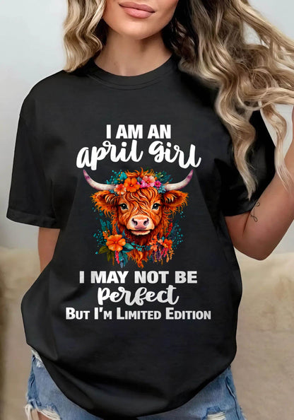 APRIL GIRL ONE OF A KIND TEE - FOR WOMEN - TLEE04 (SKU2607-296-04)