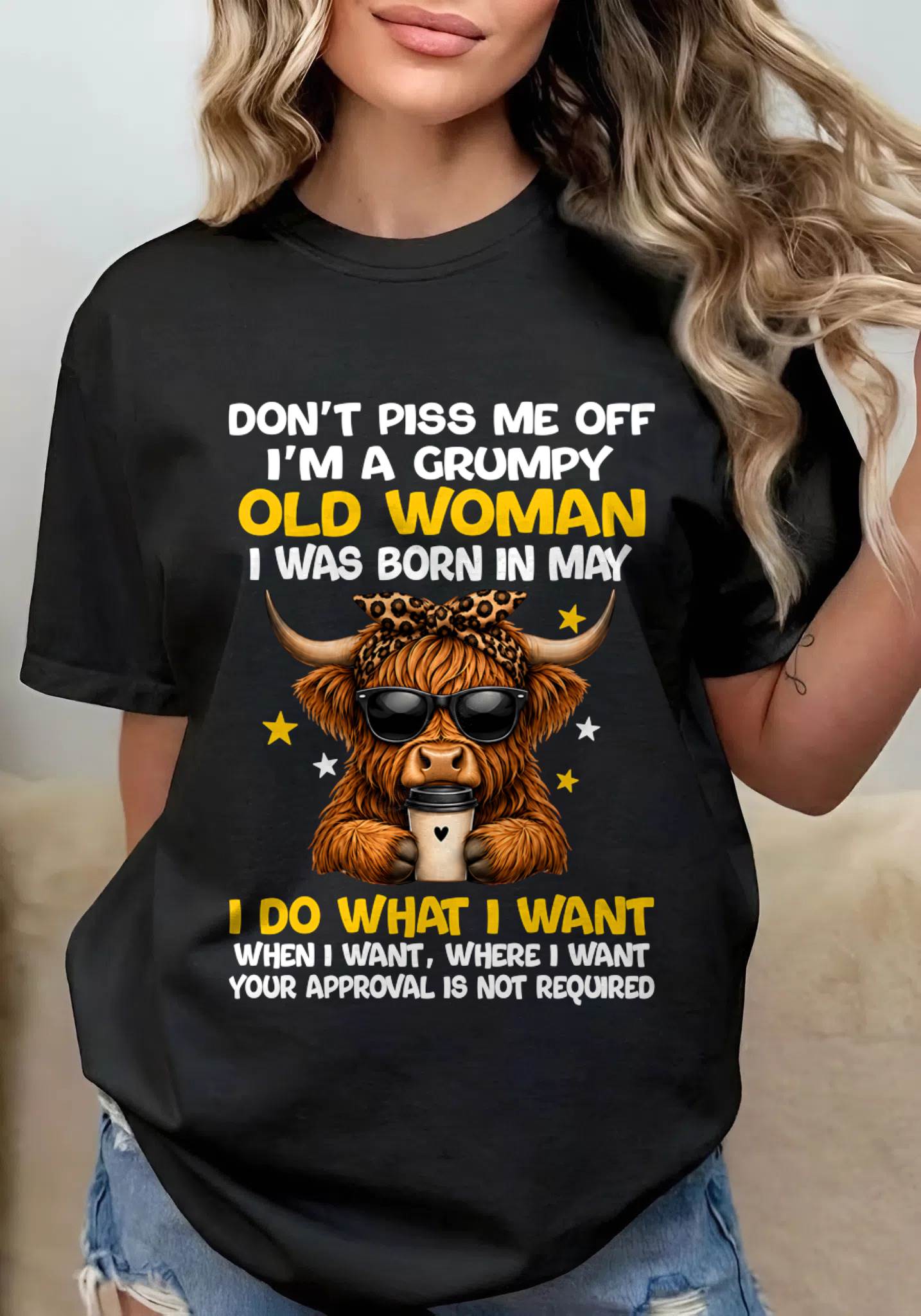 MAY BORN WOMAN FUNNY SHIRT - FOR WOMEN - TLEE05 (SKU2607-217-05)