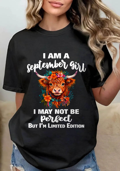 SEPTEMBER GIRL ONE OF A KIND TEE - FOR WOMEN - TLEE09 (SKU2607-296-09)