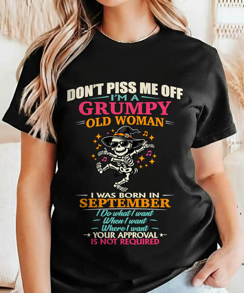 SEPTEMBER - SASSY INDEPENDENT WOMAN FUNNY QUOTE - FOR WOMEN - TLEE09 (SKU2603-70-09)
