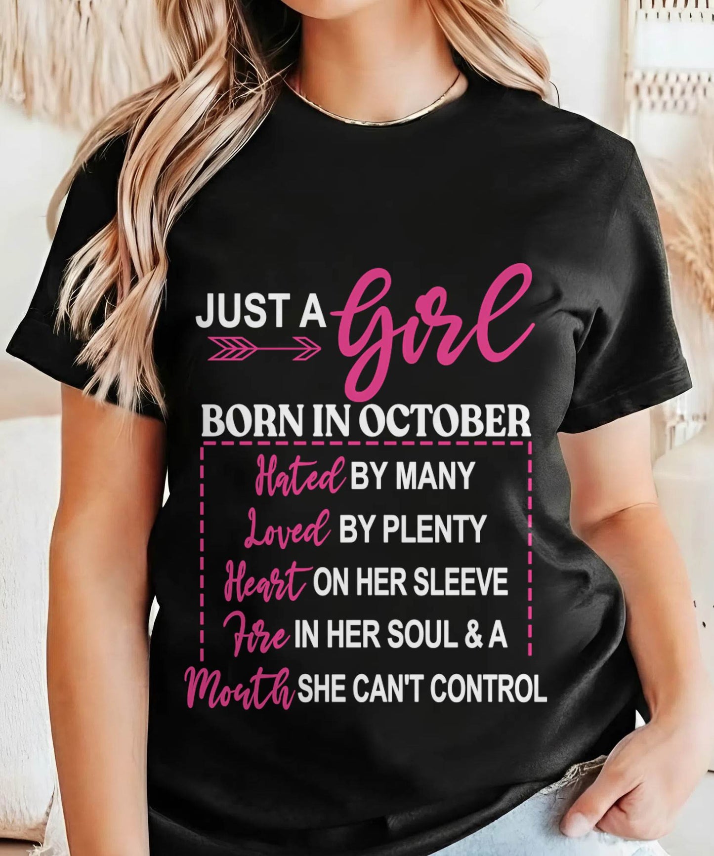 AN OCTOBER GIRL – HATED BY MANY, LOVED BY PLENTY - FOR WOMEN - TLEE10 (SKU2604-06-10)