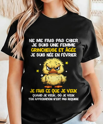 JE SUIS UNE FILLE DE FÉVRIER - POUR FEMME - TLEE02 (SKU2604-119-02)