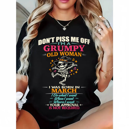 MARCH - SASSY INDEPENDENT WOMAN FUNNY QUOTE - FOR WOMEN - TLEE03 (SKU2603-70-03)