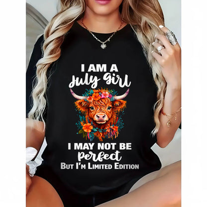JULY GIRL ONE OF A KIND TEE - FOR WOMEN - TLEE07 (SKU2607-296-07)