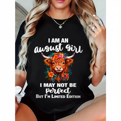 AUGUST GIRL ONE OF A KIND TEE - FOR WOMEN - TLEE08 (SKU2607-296-08)