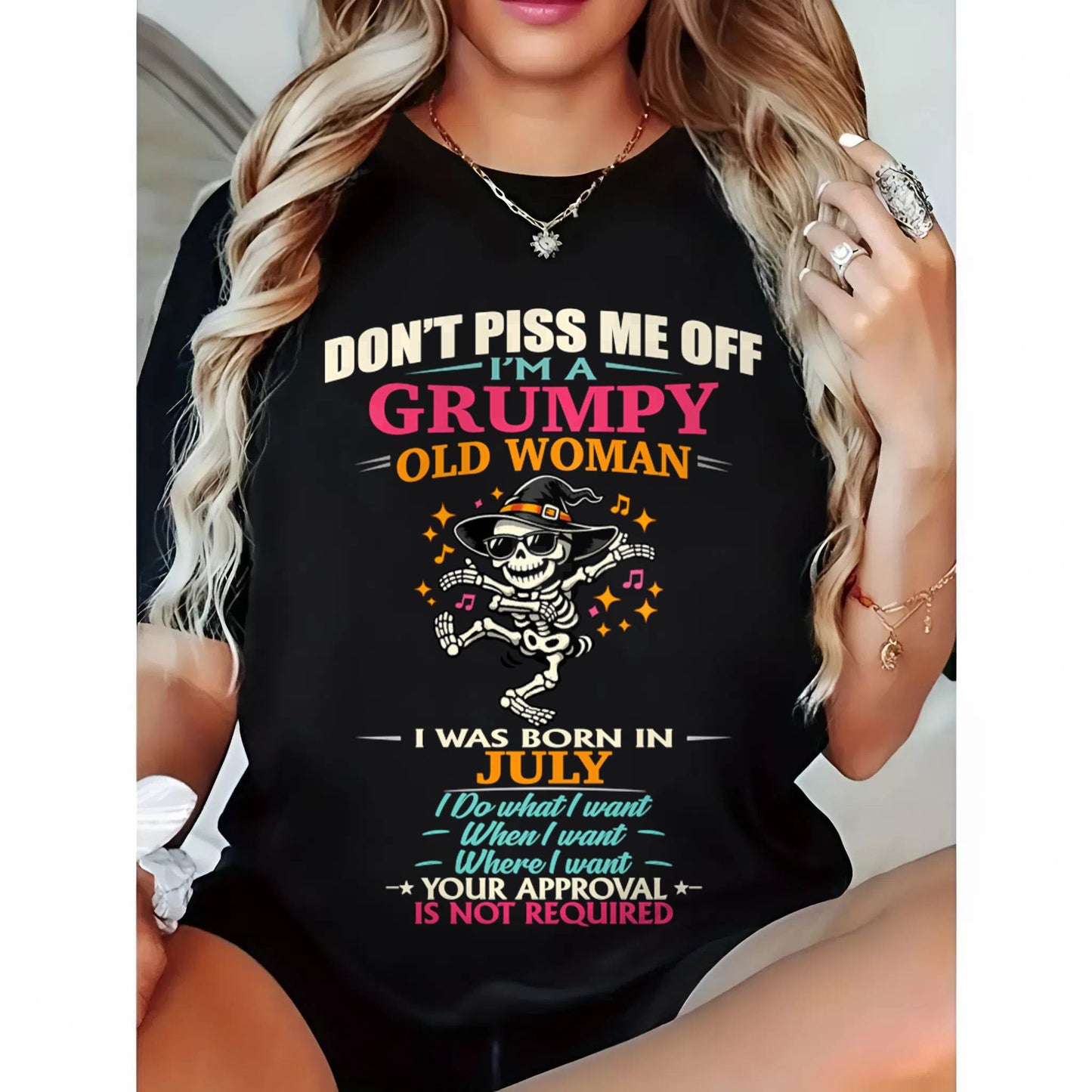 JULY - SASSY INDEPENDENT WOMAN FUNNY QUOTE - FOR WOMEN - TLEE07 (SKU2603-70-07)