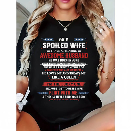 JUNE - AS A SPOILED WIFE  I HAVE A FREAKING AWESOME HUSBAND - FROM HUSBAND - TLEE06 (SKU12-290-06)