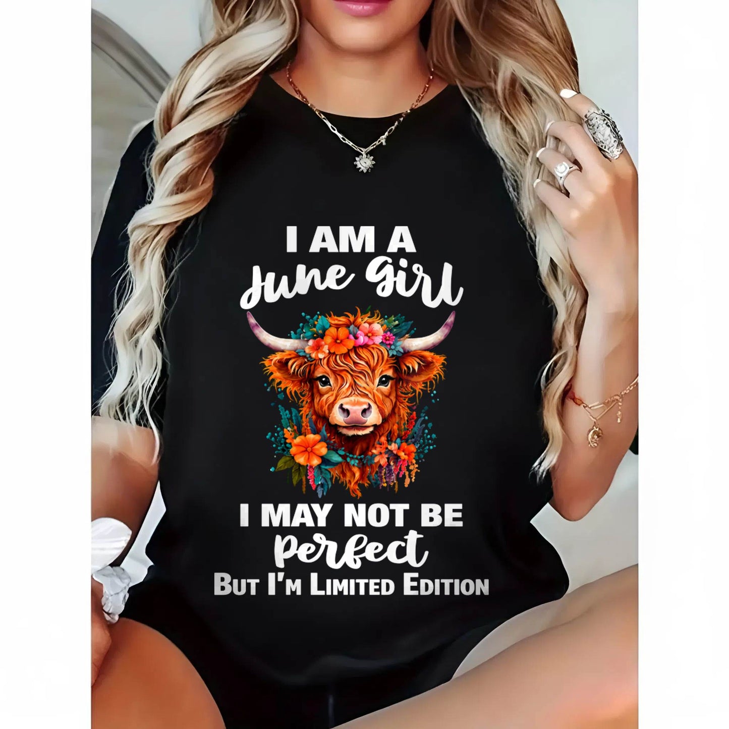 JUNE GIRL ONE OF A KIND TEE - FOR WOMEN - TLEE06 (SKU2607-296-06)