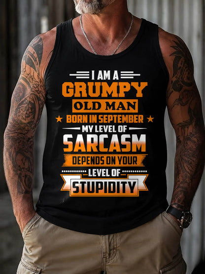 SEPTEMBER GRUMPY OLD MAN SHIRT - FOR MAN - TLEE09 (SKU2605-128-09)