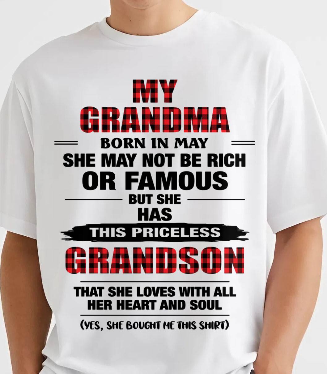 MAY GRANDMA LOVES ME – PRICELESS GRANDSON GIFT- FROM GRANDMA - TLEE05 (SKU2604-260-05)