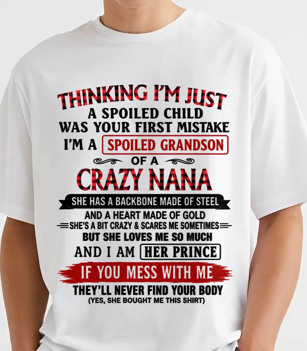 NANA LOVES HER GRANDSON SHIRT - FROM GRANDMA - TLEE00 (SKU2608-28-00)