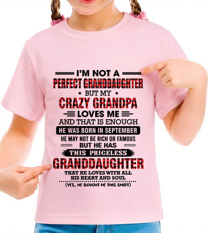 SEPTEMBER - PRICELESS GRANDDAUGHTER - FROM GRANDPA - TLEE09 (SKU2608-446-09)