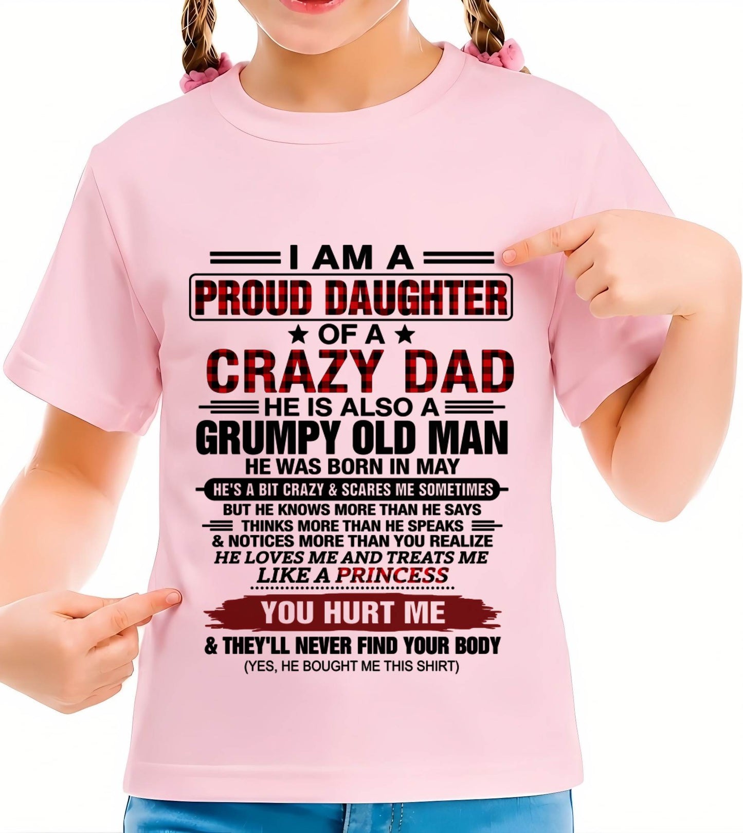 MAY - BEST DAD BEST DAUGHTER SHIRT - FROM DAD - TLEE05 (SKU2608-27-05)