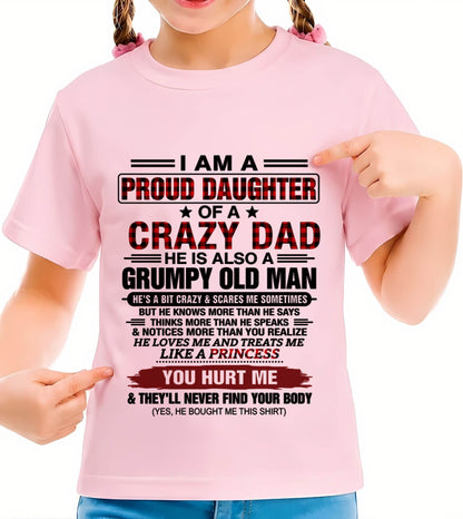 BEST DAD BEST DAUGHTER SHIRT - FROM DAD - TLEE00 (SKU2608-27-00)