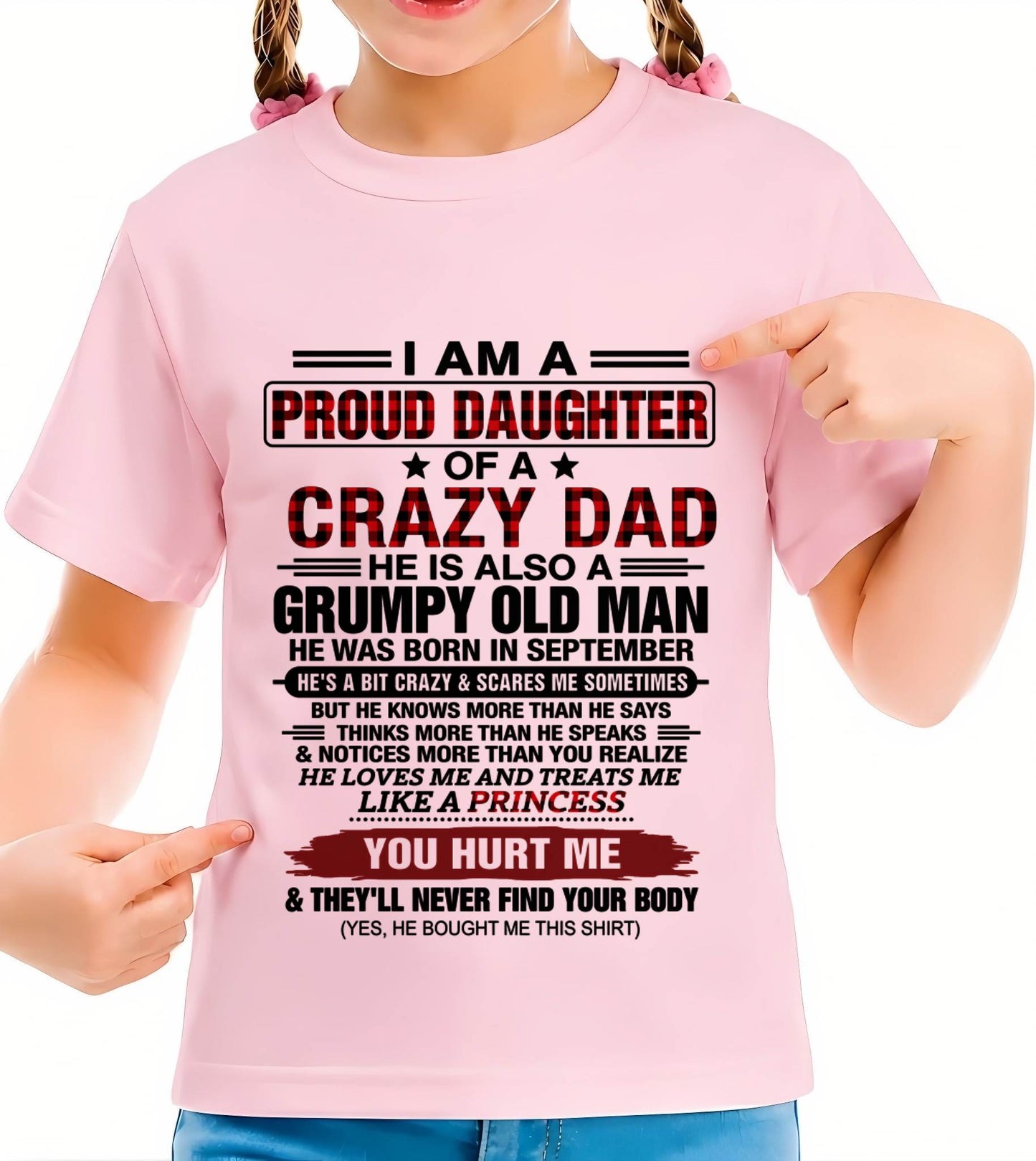 SEPTEMBER - BEST DAD BEST DAUGHTER SHIRT - FROM DAD - TLEE09 (SKU2608-27-09)