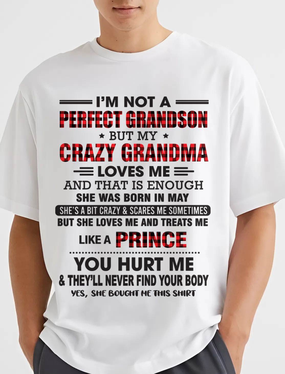 MAY - PROUD GRANDSON OF A CRAZY GRANDMA - FROM GRANDMA - TLEE05 (SKU2603-71-05)