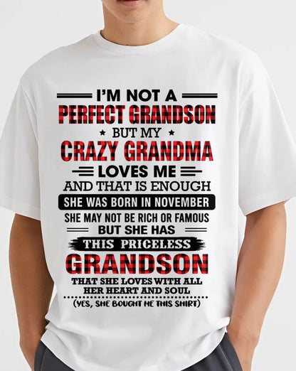 NOVEMBER - NOT PERFECT, JUST GRANDMA’S FAVORITE GRANDSON - FROM GRANDMA - TLEE11 (SKU2606-362-11)