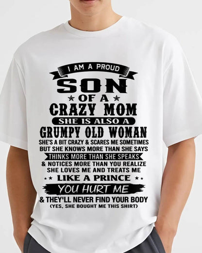 PROUD SON OF A FREAKIN' AWESOME MOM - FROM MOM - TLEE00 (SKU2607-60-00)