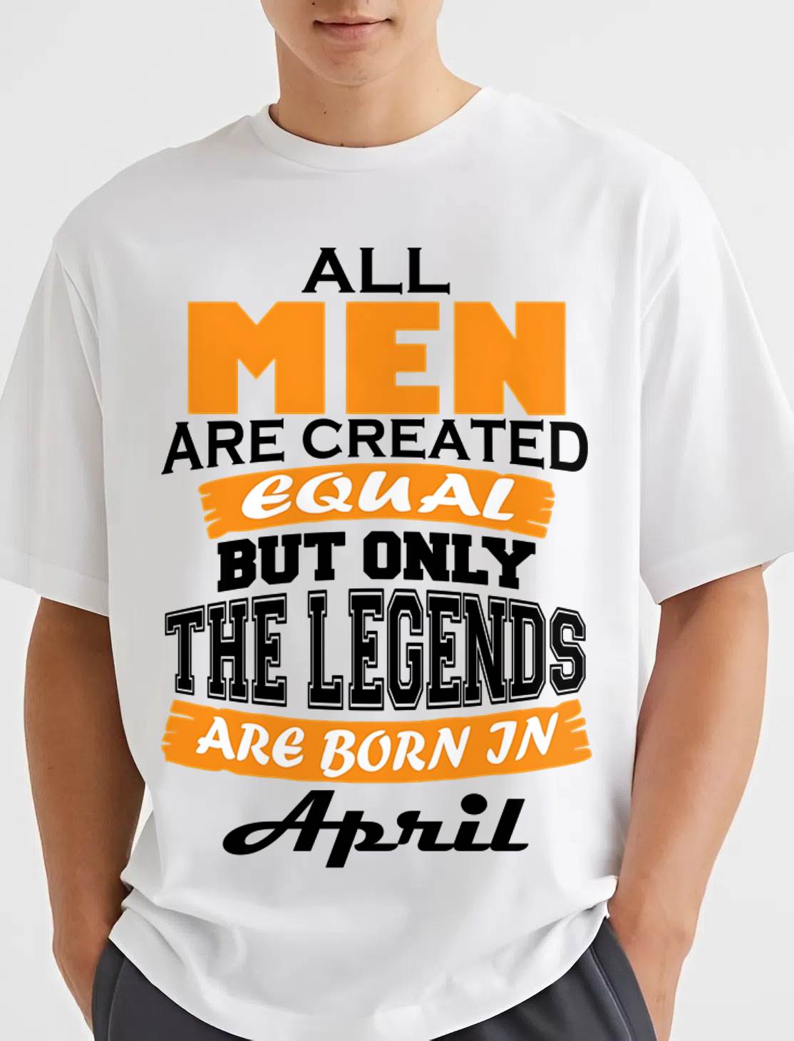 APRIL BORN – ONLY LEGENDS ARE CREATED - FOR MAN - TLEE04 (SKU2606-281-04)