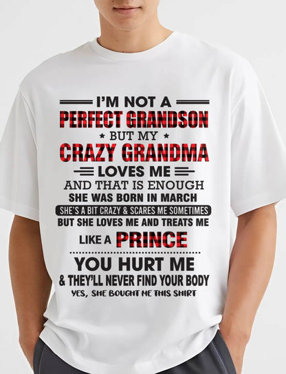 MARCH - PROUD GRANDSON OF A CRAZY GRANDMA - FROM GRANDMA - TLEE03 (SKU2603-71-03)