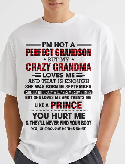 SEPTEMBER - PROUD GRANDSON OF A CRAZY GRANDMA - FROM GRANDMA - TLEE09 (SKU2603-71-09)