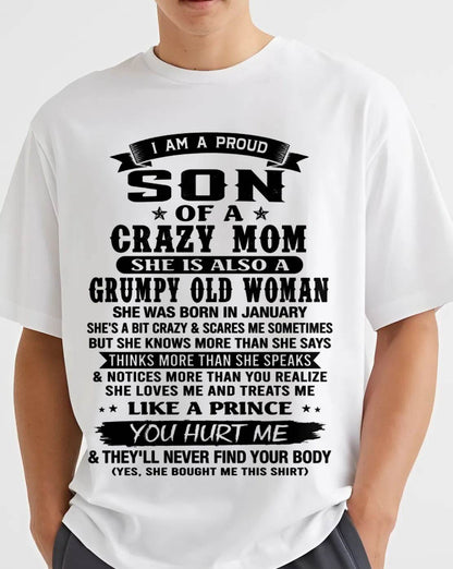 JANUARY - PROUD SON OF A FREAKIN' AWESOME MOM - FROM MOM - TLEE01 (SKU2607-60-01)