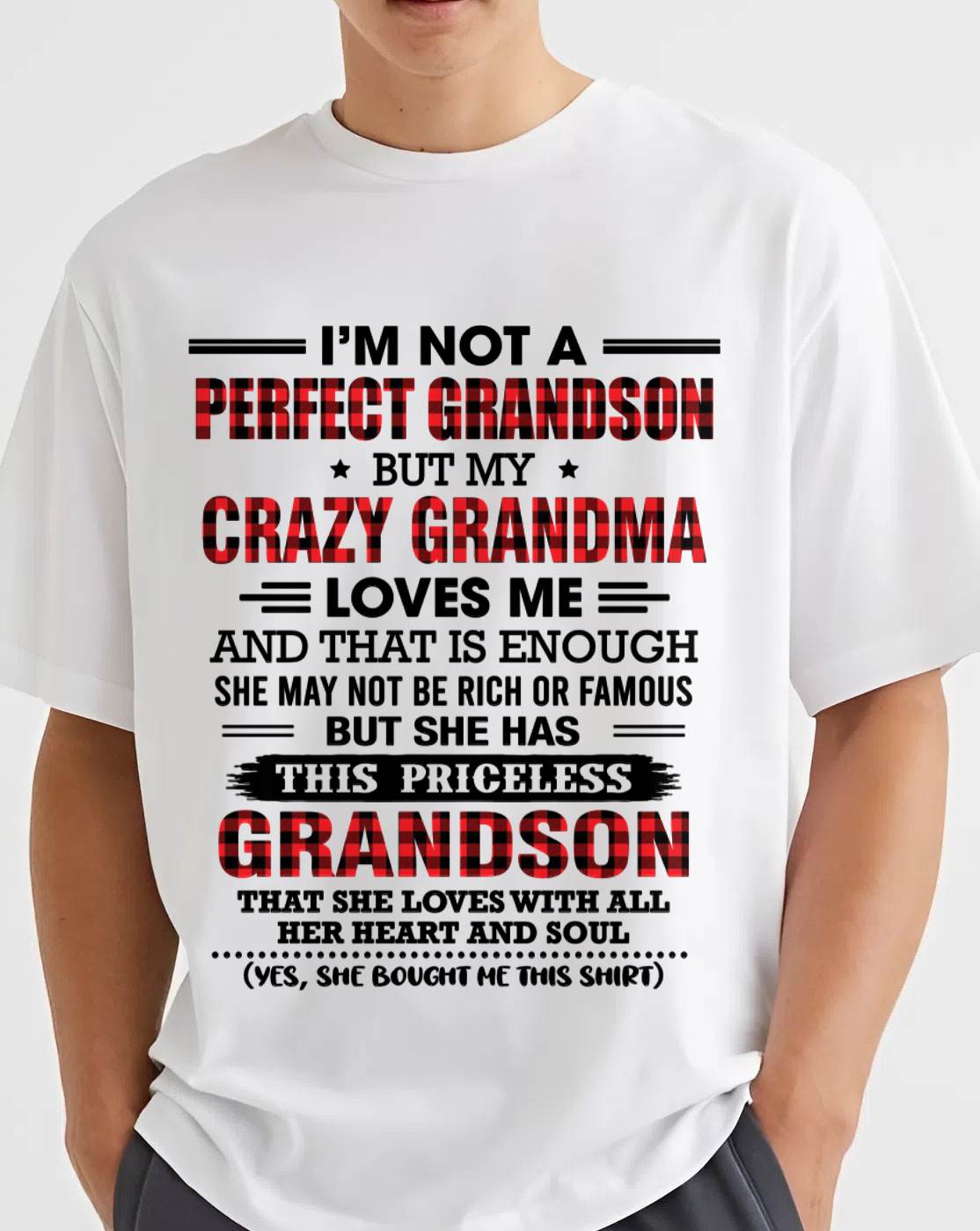 NOT PERFECT, JUST GRANDMA’S FAVORITE GRANDSON - FROM GRANDMA - TLEE00 (SKU2606-362-00)