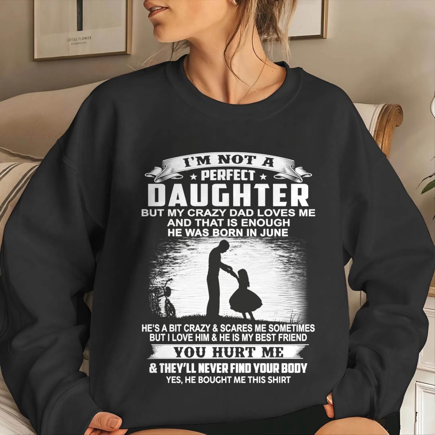 DAD BORN IN JUNE AND DAUGHTER BEST FRIENDS - FROM DAD - TLEE06 (SKU2605-166-06)
