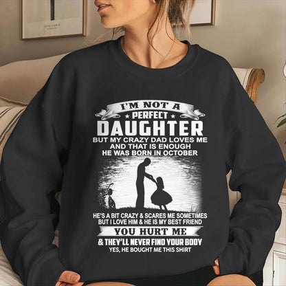 DAD BORN IN OCTOBER AND DAUGHTER BEST FRIENDS - FROM DAD - TLEE10 (SKU2605-166-10)
