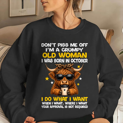 OCTOBER BORN WOMAN FUNNY SHIRT - FOR WOMEN - TLEE10 (SKU2607-217-10)