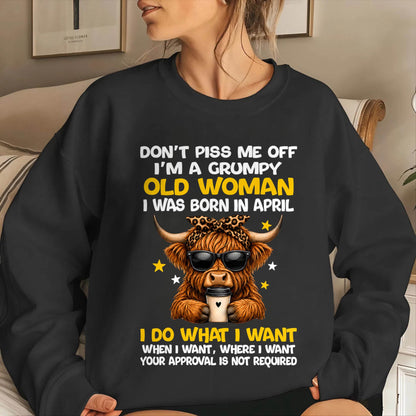 APRIL BORN WOMAN FUNNY SHIRT - FOR WOMEN - TLEE04 (SKU2607-217-04)