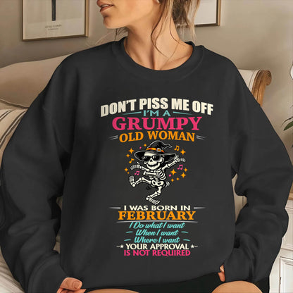 FEBRUARY  - SASSY INDEPENDENT WOMAN FUNNY QUOTE - FOR WOMEN - TLEE02 (SKU2603-70-02)
