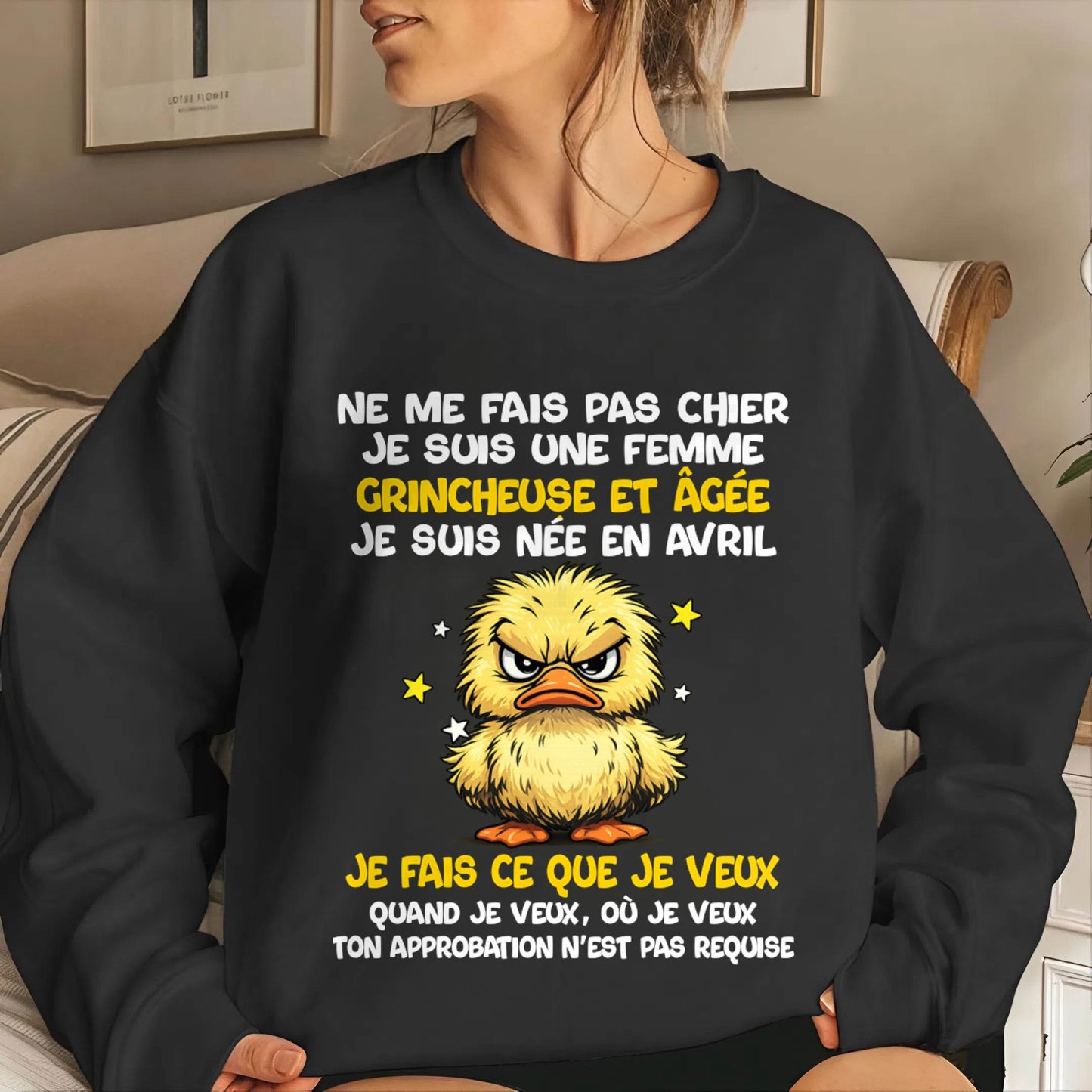 JE SUIS UNE FILLE D’AVRIL - POUR FEMME - TLEE04 (SKU2604-119-04)