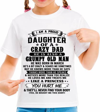 MARCH - PROUD DAUGHTER OF DAD - FROM DAD - TLEE03 (SKU2606-209-03)
