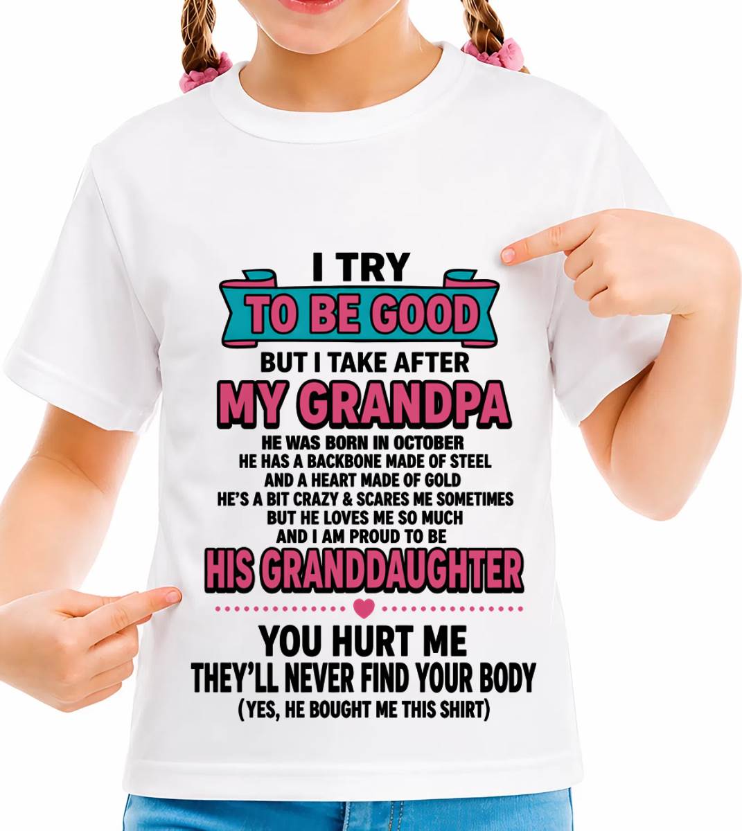 OCTOBER - I TRY TO BE GOOD BUT I TAKE AFTER MY GRANDPA - FROM GRANDPA - TLEE10 (SKU2606-212-10)