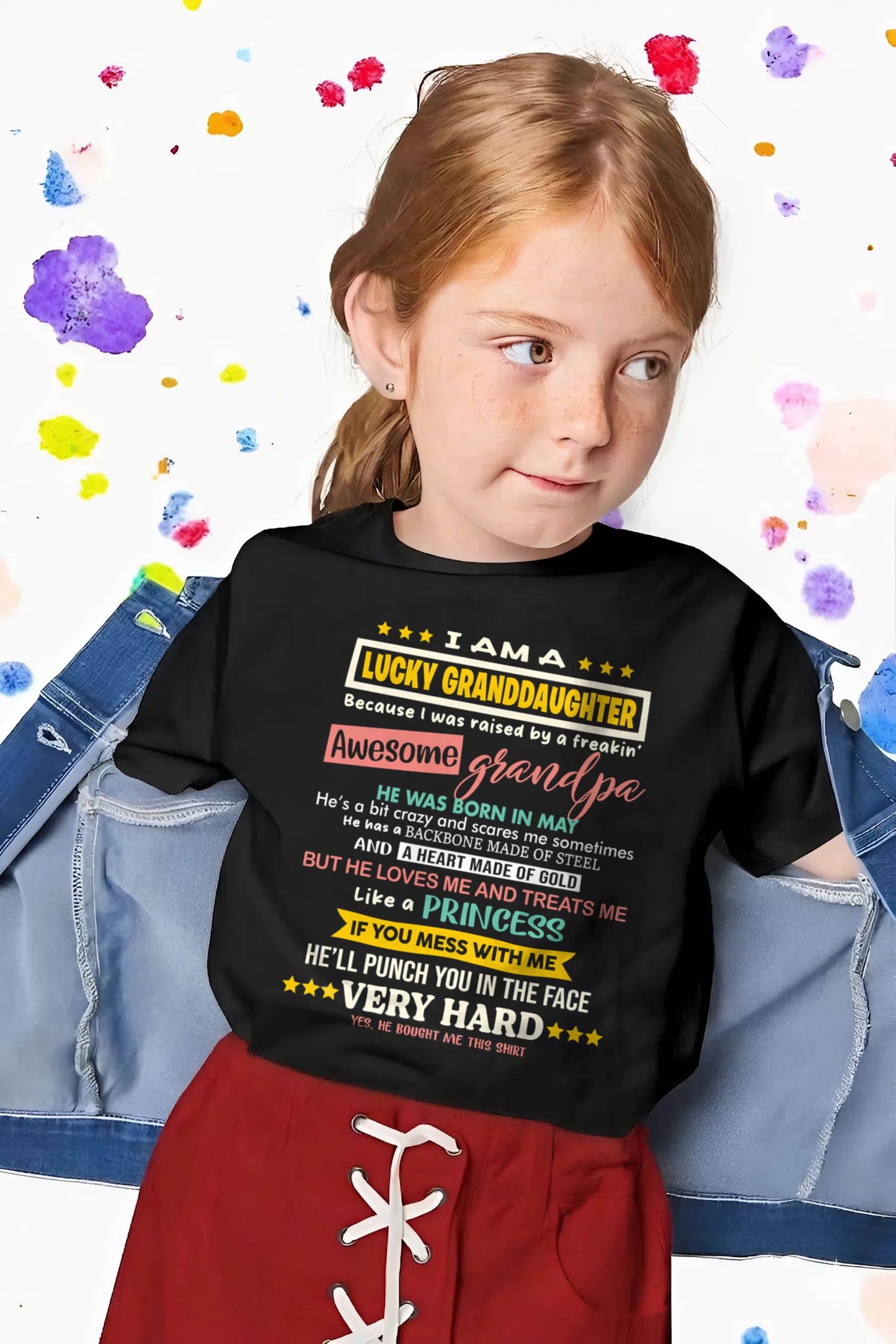 MAY GRANDPA – BLESSED GRANDDAUGHTER RAISED BY AN AMAZING GRANDPA - FROM GRANDPA - TLEE05 (SKU2603-273-05)