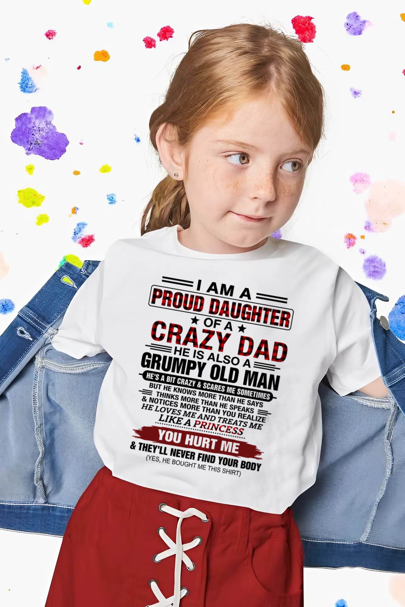 BEST DAD BEST DAUGHTER SHIRT - FROM DAD - TLEE00 (SKU2608-27-00)