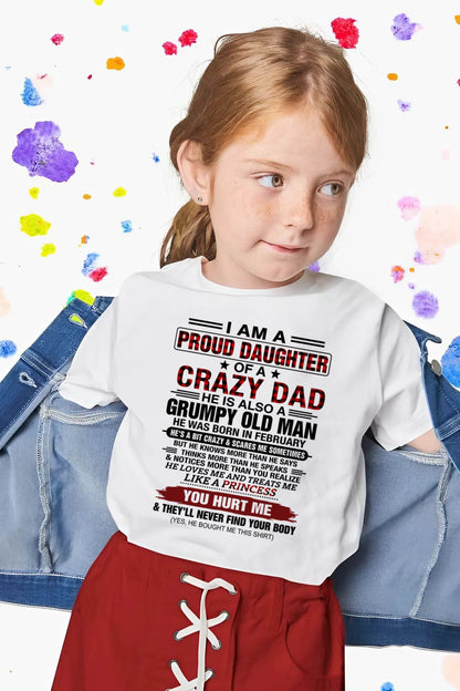 FEBRUARY - BEST DAD BEST DAUGHTER SHIRT - FROM DAD - TLEE02 (SKU2608-27-02)