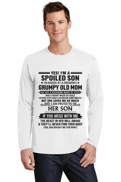YES! I'M A SPOILED SON  I'M RAISED BY A FREAKING GRUMPY OLD MOM - FROM MOM - TLEE00 (SKU12-175-00)